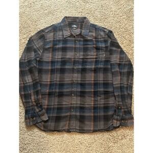 Men's O'Neill Long Sleeve Plaid Button Up Shirt - Small